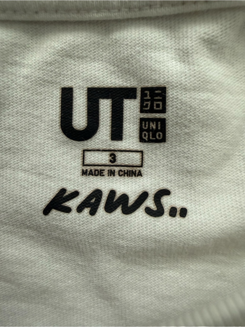Uniqlo x KAWS White Kids Short Sleeve Tee with Blue Character Graphic (2 Shirts) - Picture 6 of 6